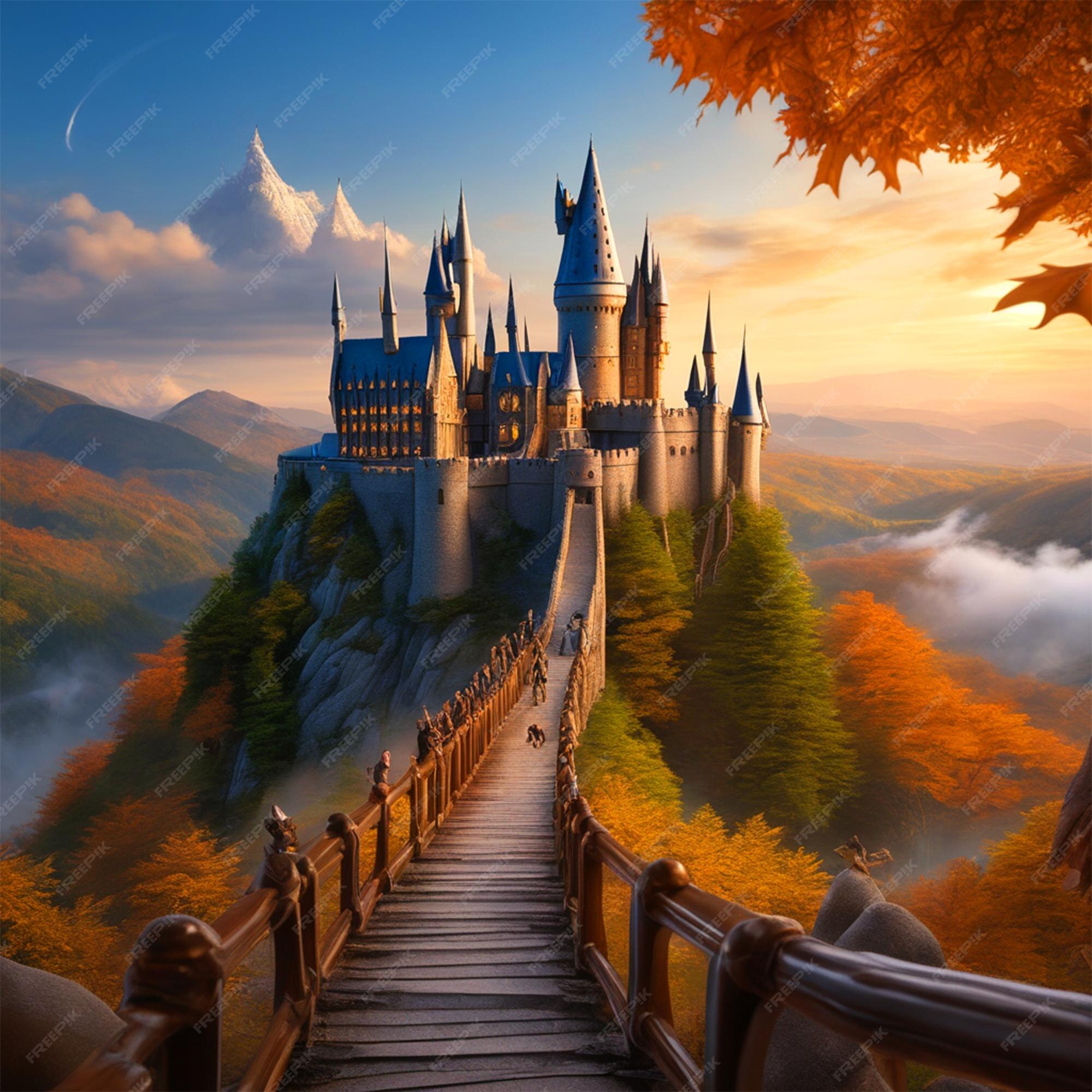 Em promoção! Filme Castelo Hogwart Pôster E Impressão Do Castelo, Lago Do  Sol De Montanha Tela De Pintura Abstrata Imagem Para A Criança Quarto  Decoração De Casa De Arte De Parede <