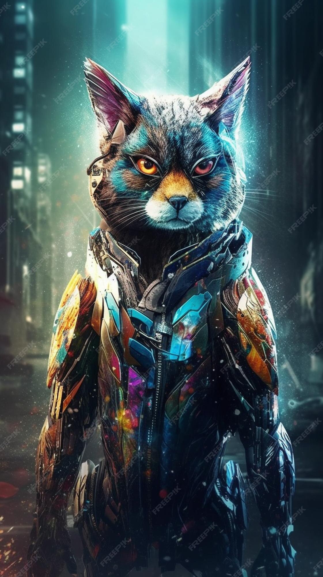 Um pôster de um filme chamado gato