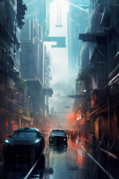 Um pôster do jogo cyberpunk 2077.