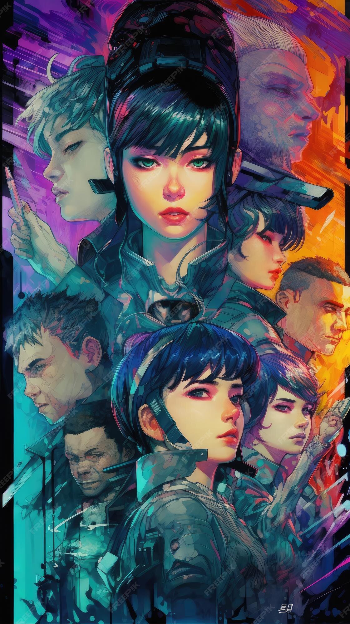 Ghost in the shell art wallpaper : r/Cyberpunk