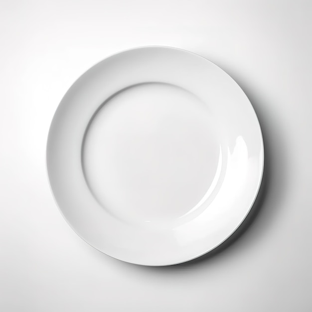 Um prato branco com a palavra jantar