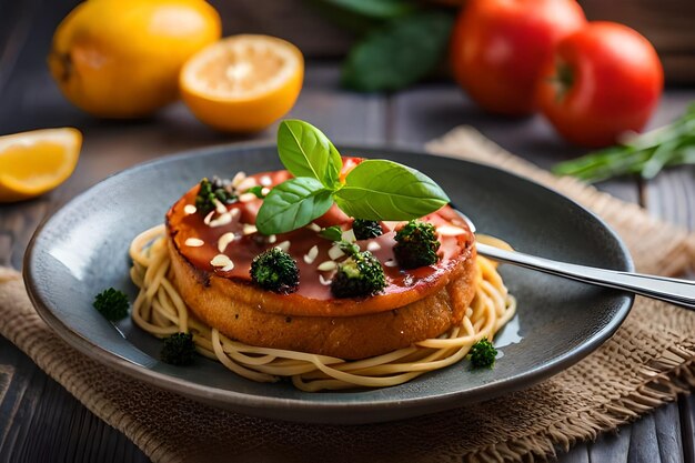 um prato de comida com carne e legumes