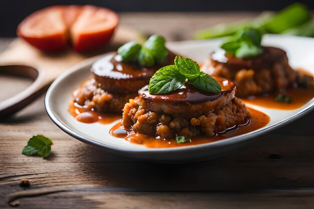 Um prato de comida com morangos e morangos nele