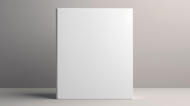 Um quadro branco com uma foto branca em branco