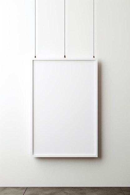 Foto um quadro branco com uma imagem de um quadro branco nele