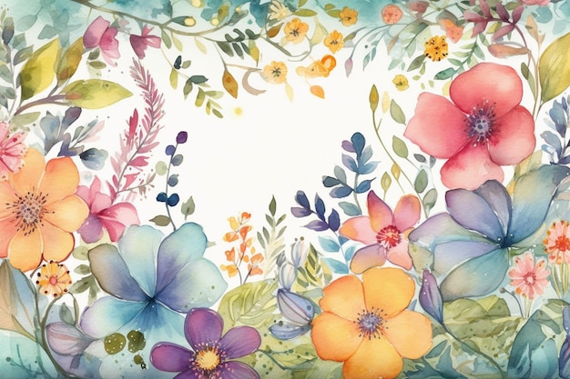 Um quadro floral com um padrão floral.