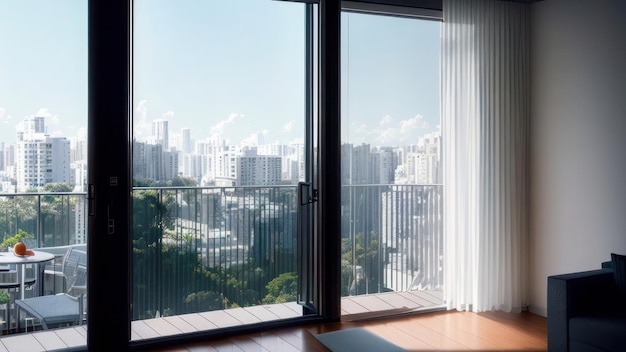 Um quarto com vista para a cidade