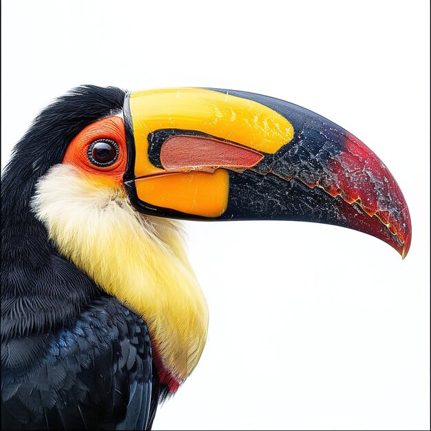 Foto um ramphastos toco em fundo branco job id 39d1d10c31334017ba31bda8c009d744