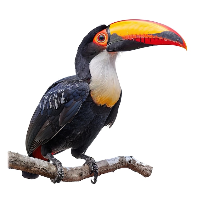 Foto um ramphastos toco em fundo branco job id e3126d9a2c86460b8bf4d5fc48c03b00