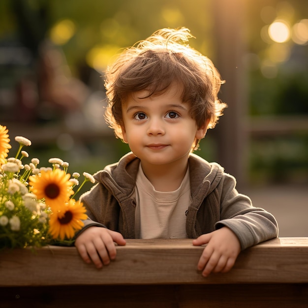 Um rapaz lindo com um sorriso bonito.