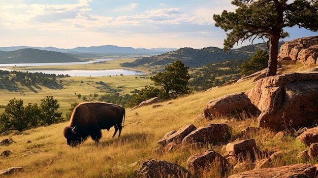 um rebanho de vacas no campo