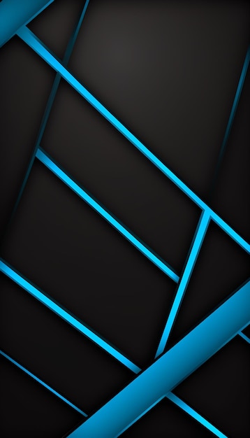 Um retângulo preto e azul com uma faixa azul