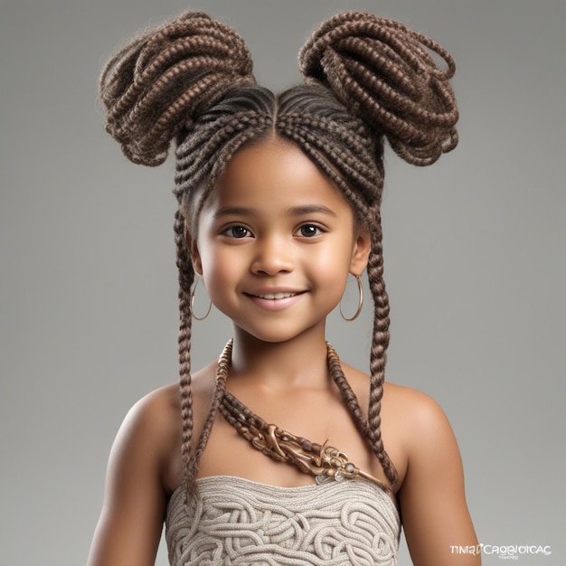 Foto um retrato da jovem americana mais charmosa e fofa, sorriso branco e cabelo encaracolado