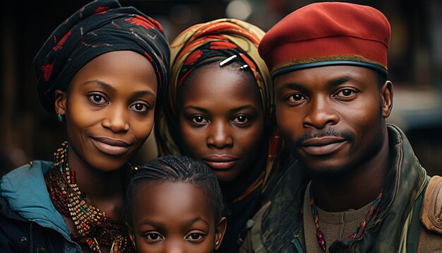 Foto um retrato de família com um homem e uma mulher