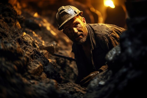 Foto um retrato de um trabalhador