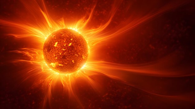 Um retrato vívido de uma erupção solar em uma estrela parecida com o sol