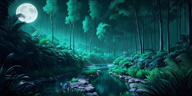 Página 7  Floresta Anime Noite Imagens – Download Grátis no Freepik