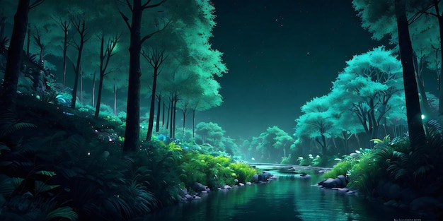 Página 2  Floresta Anime Noite Imagens – Download Grátis no Freepik