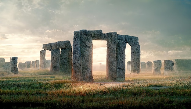 Um rito místico nas pedras de Stonehenge