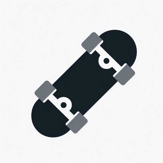 um simples skate preto