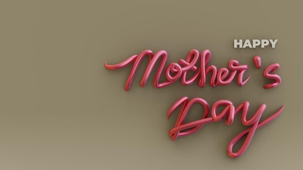 Um sinal de néon vermelho que diz 'dia das mães' nele