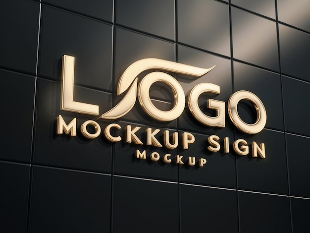 um sinal para o logótipo para o logotipo da empresa