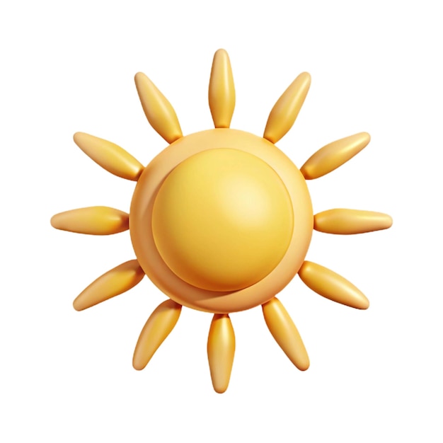 um sol com um sol amarelo nele