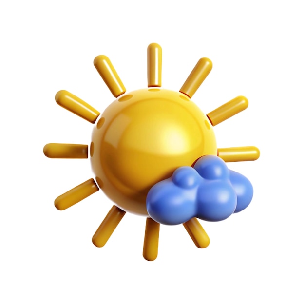 um sol com uvas azuis e amarelas nele
