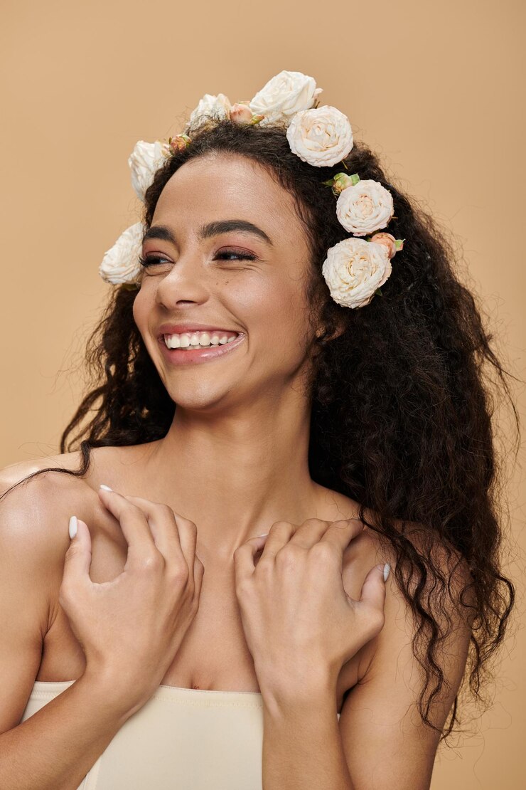 Foto um sorriso em flor