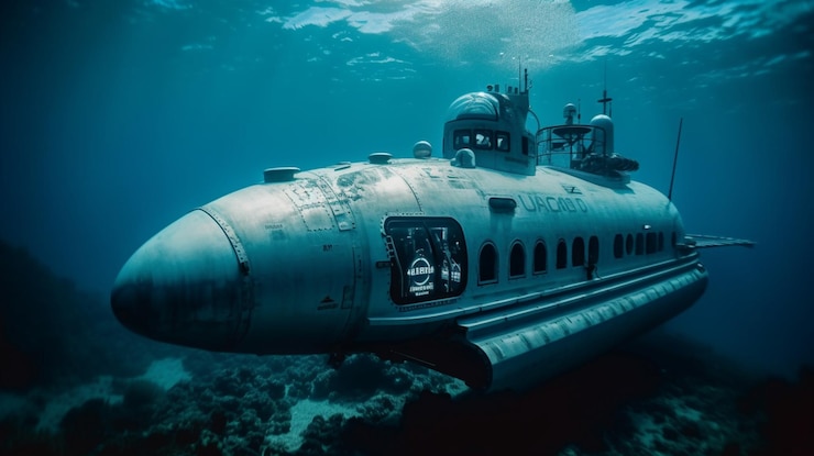 Foto um submarino que é da empresa de submarinos