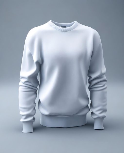 Um suéter branco com a palavra " on it "
