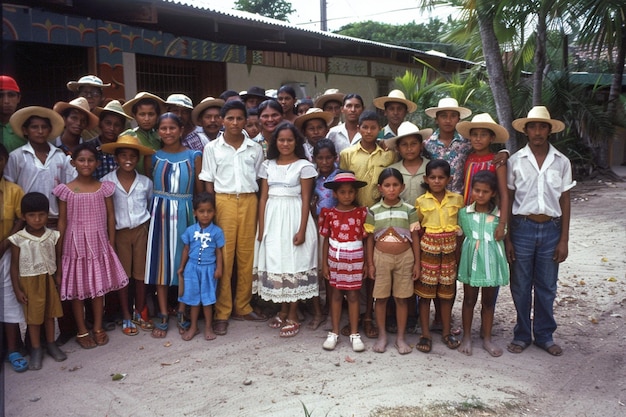 Um tapete de culturas Dia Pan-Americano