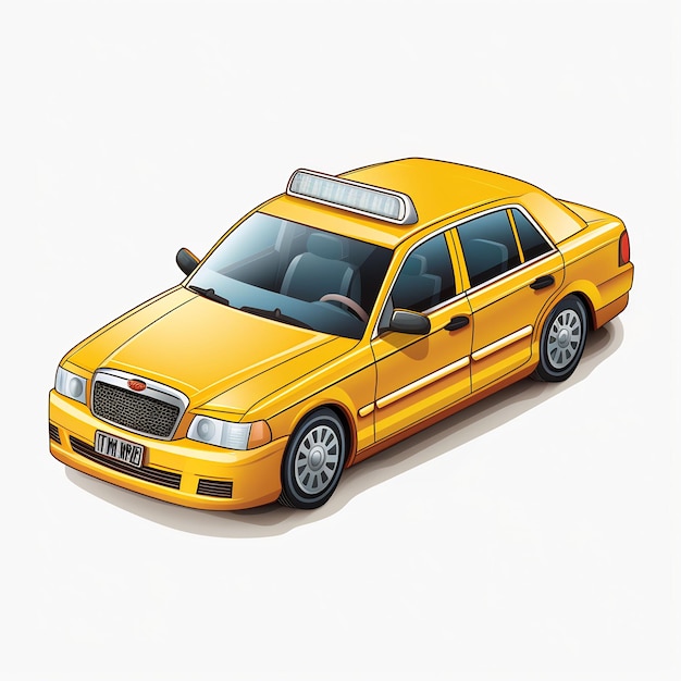 um táxi amarelo com uma placa de matrícula que diz táxi