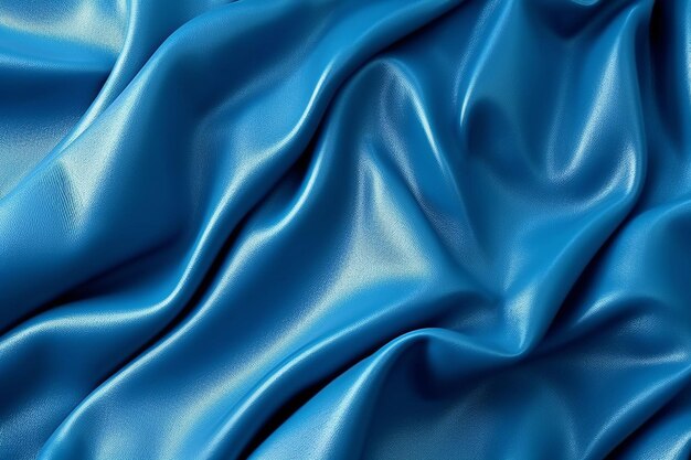 Um tecido de seda azul que é feito pela empresa de azul.
