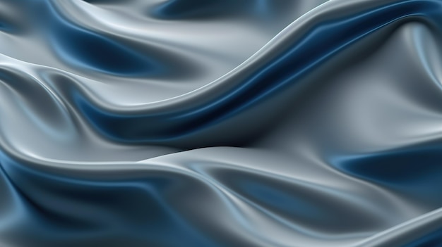 Um tecido de seda azul que está soprando ao vento.