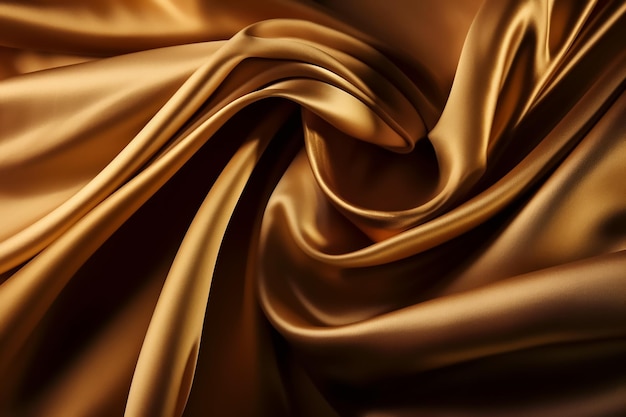 Um tecido de seda dourada que é feito pela empresa da empresa.