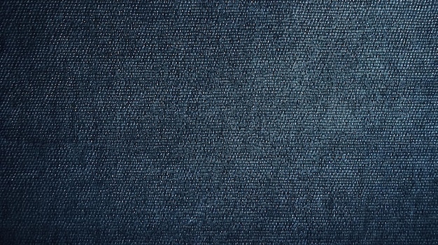 Um tecido denim azul com um fundo preto