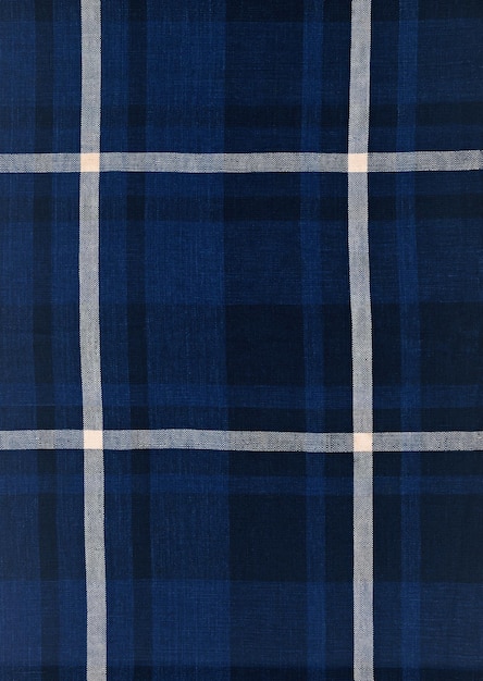 um tecido tartan azul por pessoa