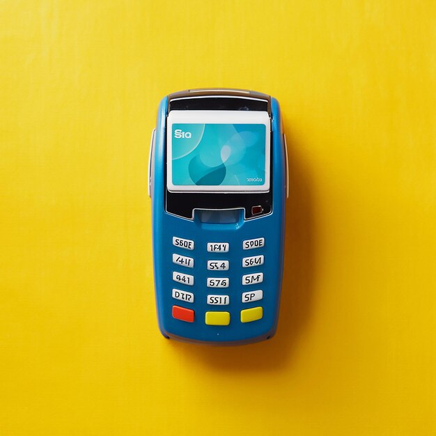 Um telemóvel Nokia azul com um ecrã que diz: