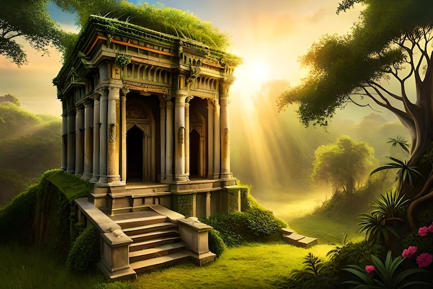 Um templo na selva