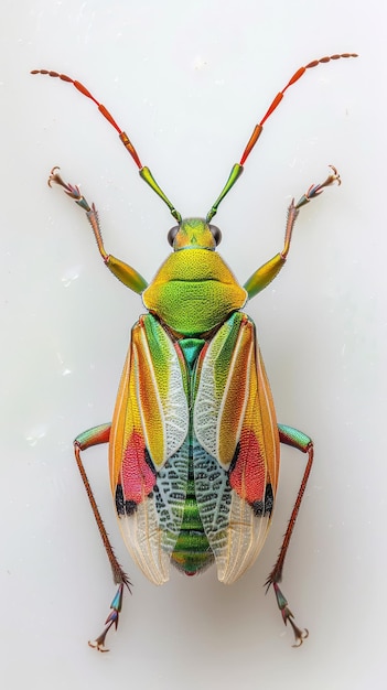 Foto um tesouro da natureza, o escaravelho-joia brilhante em toda a sua glória