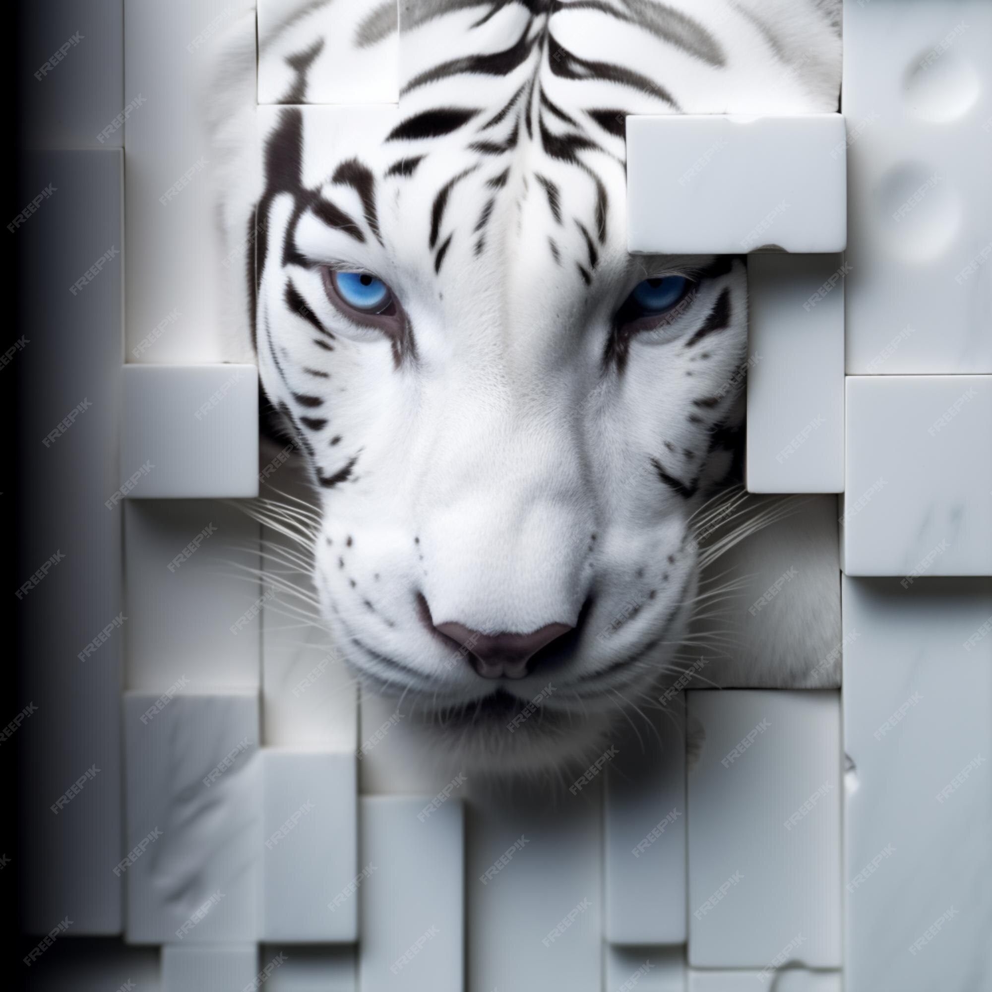 Papéis de parede de tigre branco para iphone e android.