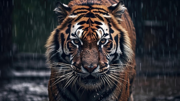 Um tigre na chuva