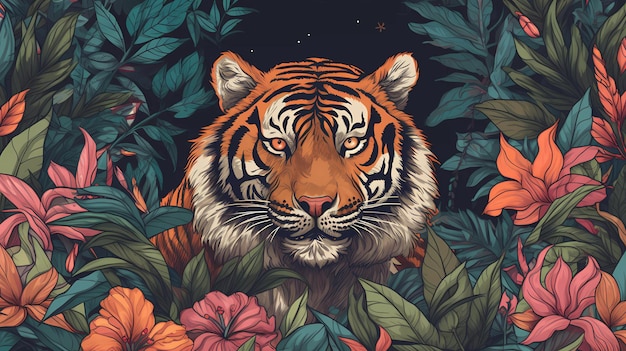 Um tigre na selva