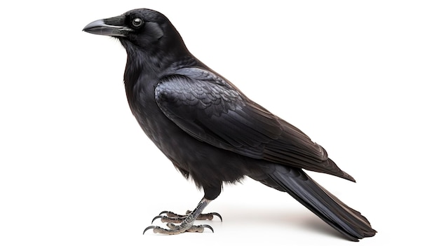 Um tiro de corpo inteiro de um único corvo