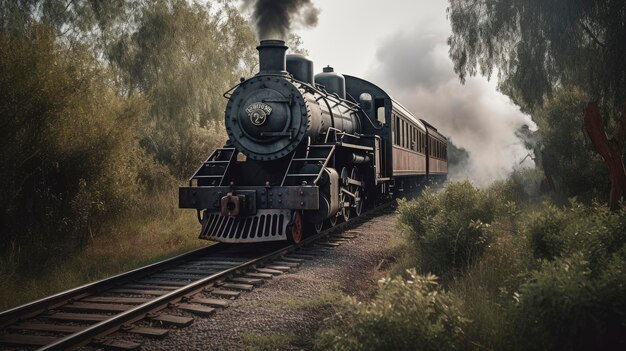 Trem De Brinquedo Com Fumaça Movendo-se No Modelo Ferroviário. Foto de  Stock - Imagem de frete, preto: 253724298