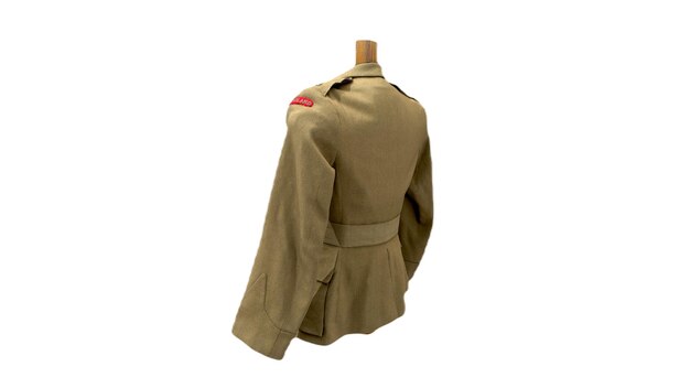 Um uniforme ww2 de um uniforme do exército britânico.