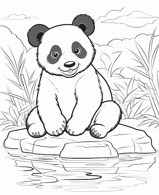 Desenho Para Colorir panda - Imagens Grátis Para Imprimir - img 17917