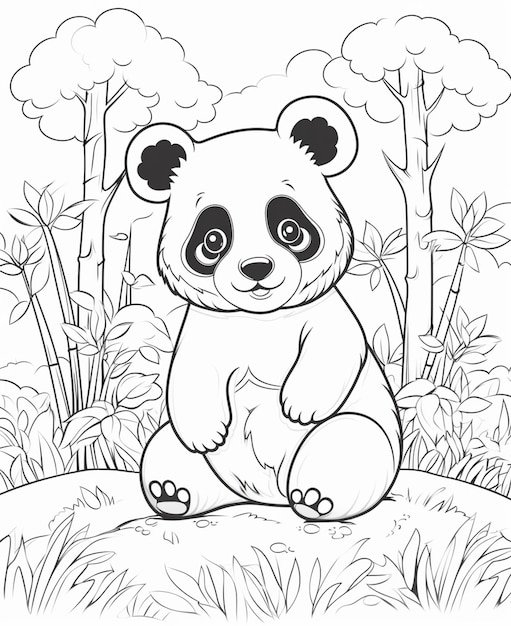 Desenhos de Panda para colorir - 100 imagens para impressão gratuita