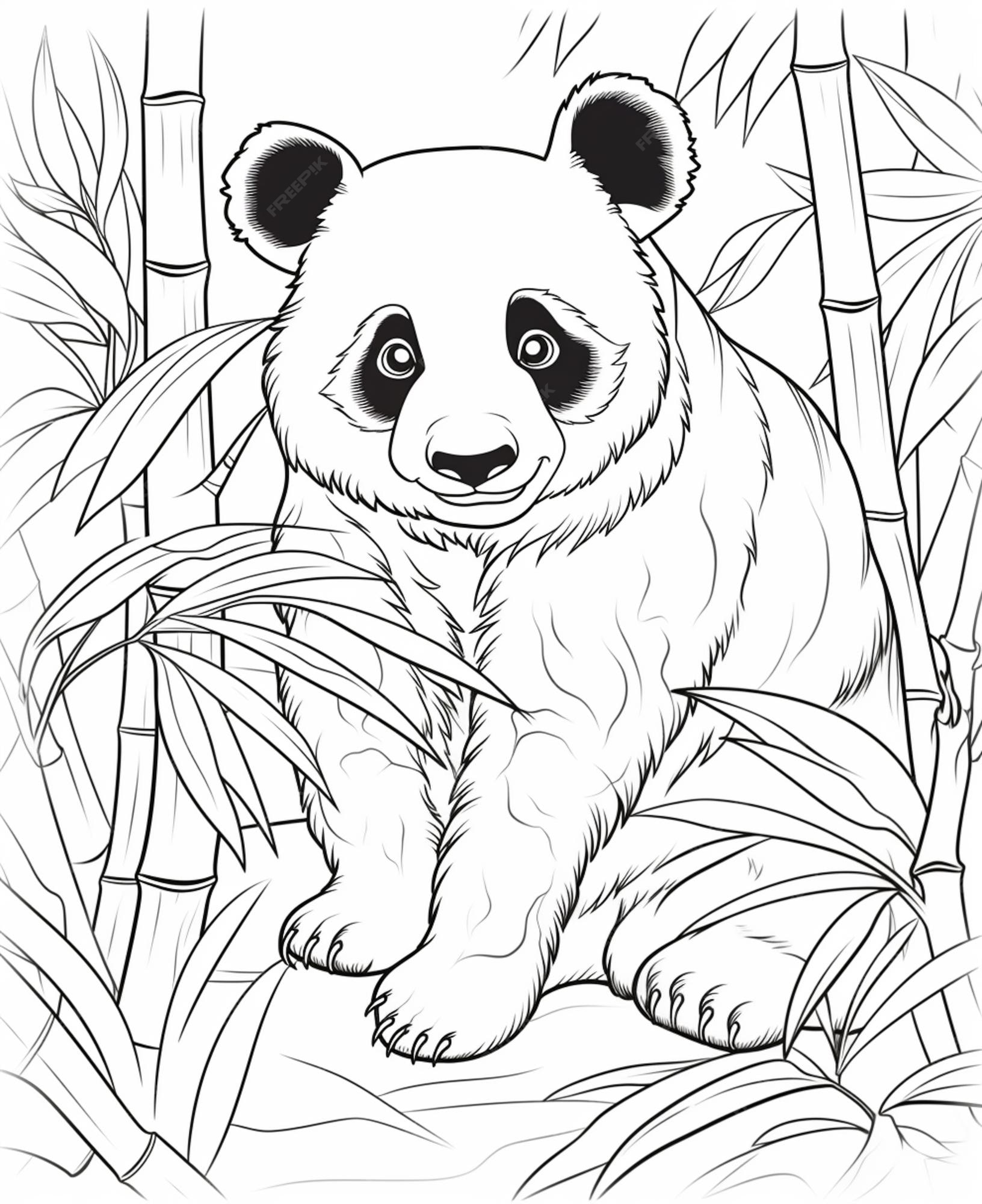 imagem de urso panda para colorir - Pesquisa Google